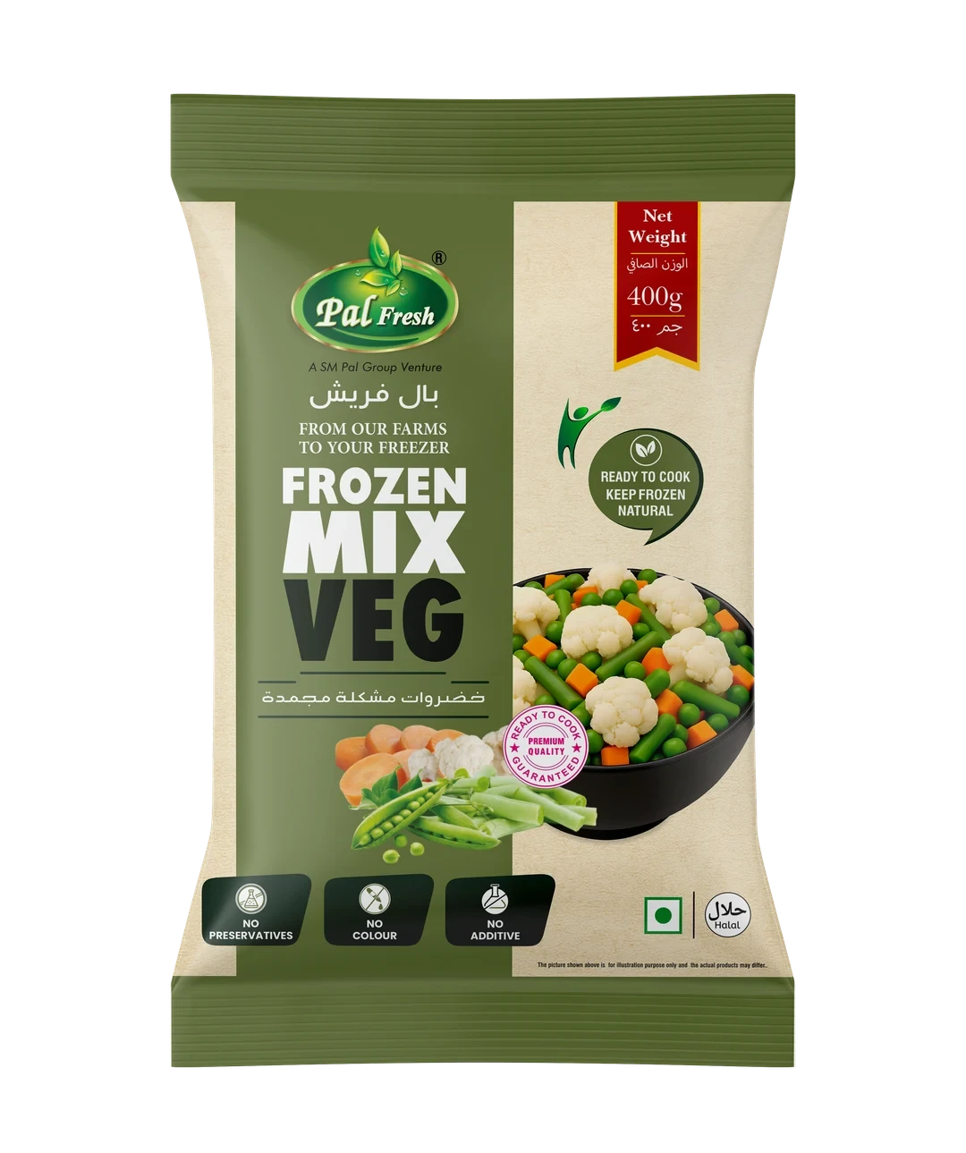 Frozen Mix Veg, 4-Way packet